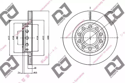 Тормозной диск DJ PARTS BD1920